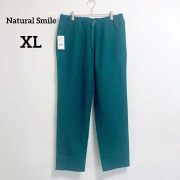 새상품 내추럴 스마일 테이퍼드 팬츠 XL 그린 허리밴딩 207