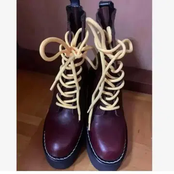 sacai 가죽 부츠 37 레이스업