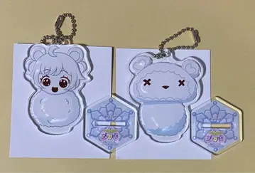 프리파라 프리즘 스톤 카페 아크릴 스탠드 키링 라라 곰