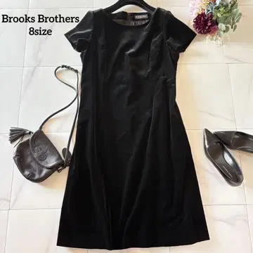 브룩스브라더스 벨로아 반팔 원피스 8 사이즈 블랙