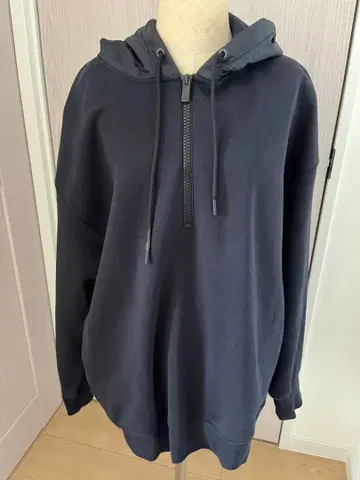 유니클로 플러스 콜라보 드라이 맨투맨 하프 지퍼 후드티 (긴팔) XL