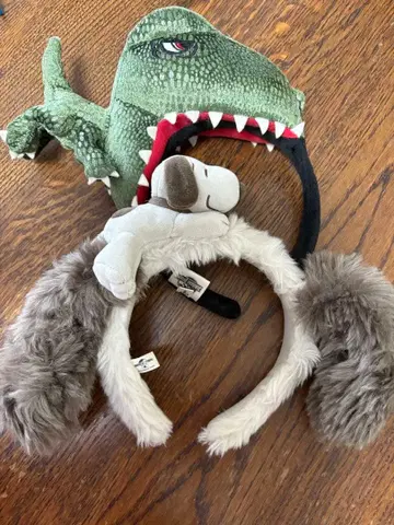 USJ 공룡과 스누피 머리띠 2개 일괄!