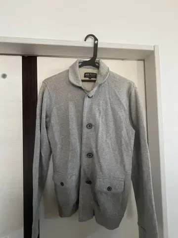 BEAMS HEART 그레이 버튼 가디건 S