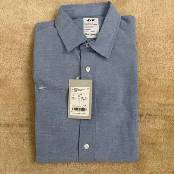 MXP 반팔 옥스퍼드 셔츠 M 사이즈 블루