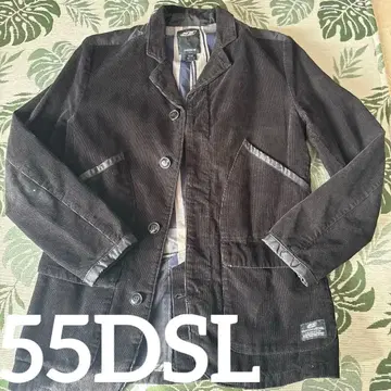 55DSL 코듀로이 자켓 size S 블랙