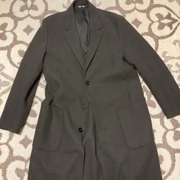 [ 새상품급 ] 유니클로 U 체스터 코트 카키 L 사이즈