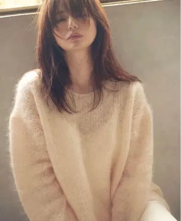 loin. 로완 모헤어 풀오버 니트 핑크 이가와 하루카