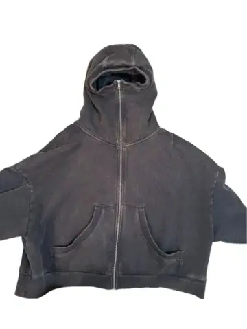 entire studios Full Zip washed black M