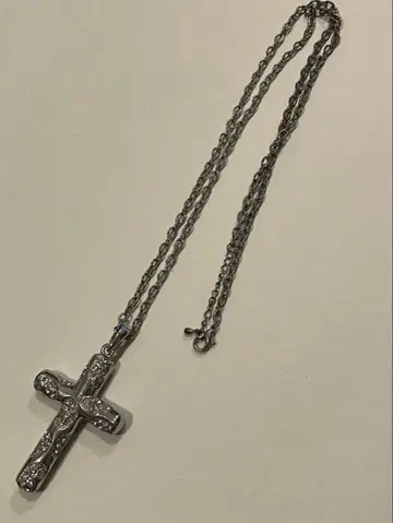 빈티지 크로스 십자가 목걸이 y2k 그런지