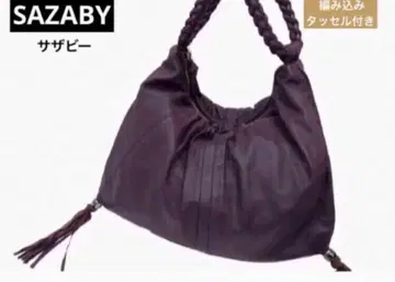 SAZABY 사자비 뜨개질 태슬 핸드백