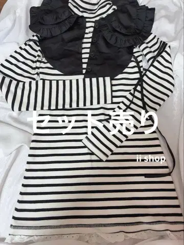 epine 핑거홀 하이넥 미니 원피스 탈부착 카라 세트