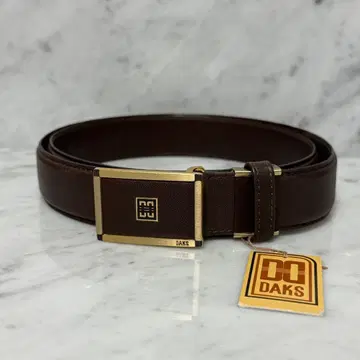 새상품 미사용 DAKS 닥스 벨트 천연 가죽 가죽 택 포함 브라운