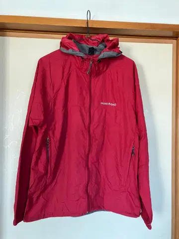 몽벨 윈드 브레이커 여성용 M 빨간색