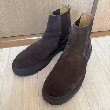 ZARA 다크 브라운 사이드 고어 부츠 44