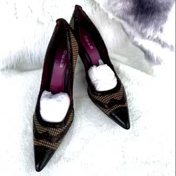 [ 새상품급 ] ETRO 37 1/2 에트로 펌프스 레트로풍 37하프