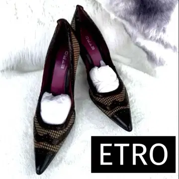 [ 새상품급 ] ETRO 37 1/2 에트로 펌프스 레트로풍 37하프