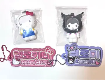 산리오 사진 프레임 마스코트 키링 키티 쿠로미 가챠가챠