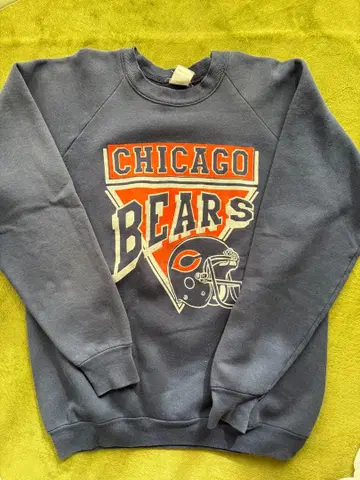 시카고 베어스 로고 맨투맨 그레이