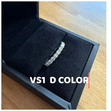 VS1 D 컬러 다이아몬드 반지 하프 이터니티 15, US7.5