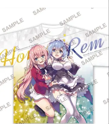 야겜 Re: 제로 이치노세 호나미 렘 티셔츠