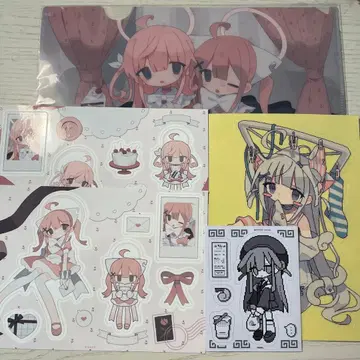 조장 모모구미 클리어 파일 스티커