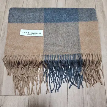 THE SHINZONE 체크 캐시미어 스톨