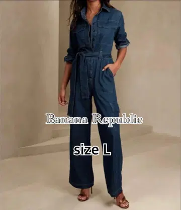 Banana Republic 데님 점프수트 올인원 L