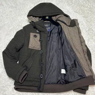 [ 컨디션 최상 ] Ups Tweed 헤링본 다운 자켓 다크 그린