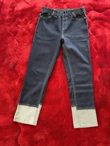 다크 블루 스트레치 데님 팬츠