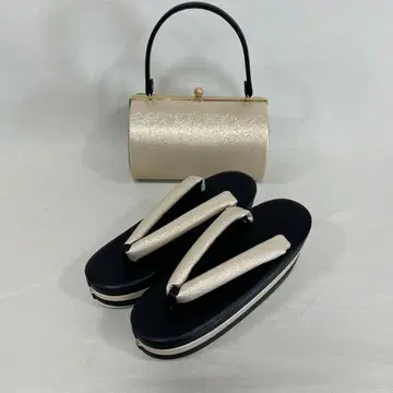 샴페인 골드 통굽 조리 백