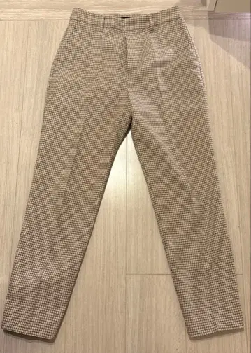 LOUNIE 체크 무늬 팬츠 38