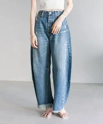 택 포함 새상품 미스틱 커브 데님