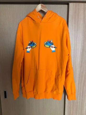 XLARGE 오렌지 후드티 XL