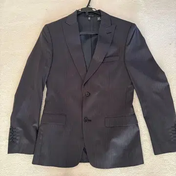 ZARA 다크 그레이 스트라이프 수트 세트 46