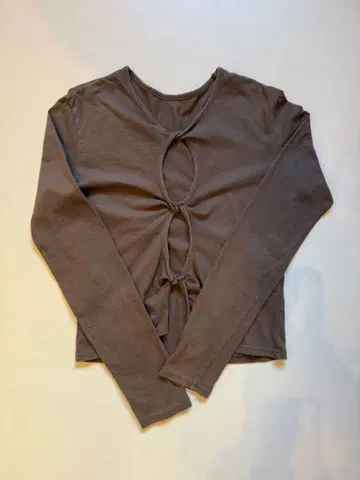 shishikui 시시쿠이 브라운 긴팔 2WAY 티셔츠