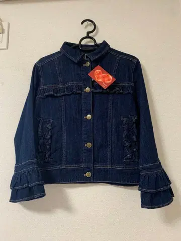 안드라브 프릴 데님 자켓 미사용 새상품