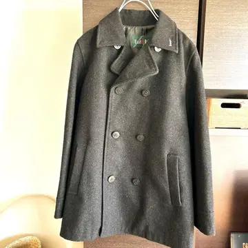 이스트 보이 피 코트 블랙 울 90% 11호 더블 브레스트