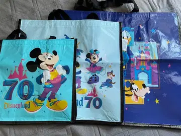 캘리포니아 디즈니 70주년 쇼핑백 세트