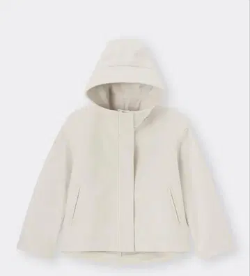 GU 코지 멜톤 숏 후디 코트 L