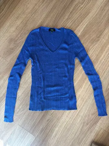 Theory 블루 V넥 스웨터 S