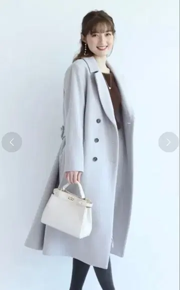 [ 정가 5.3만 ] 아푸와이저 리셰 볼륨 백 벨티드 코트