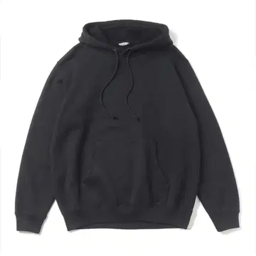 AURALEE SMOOTH SOFT SWEAT P/O PARKA 블랙
