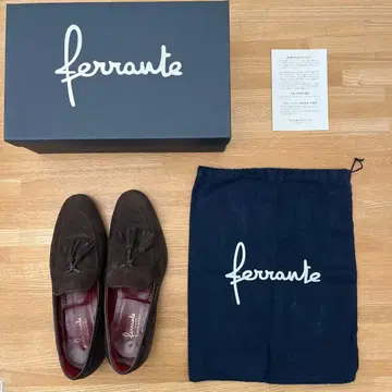 페란테 FERRANTE ARNO 다크 브라운 스웨이드 7 1/2