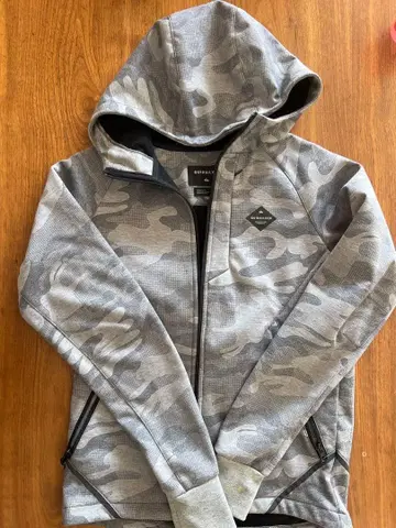 카모 패턴 풀 집업 후드티