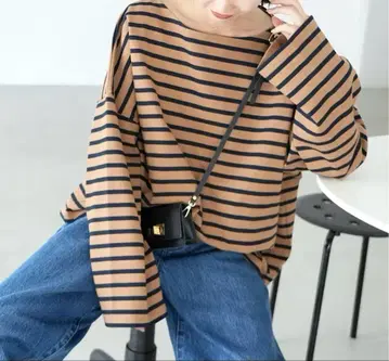 LeMinor SLOBE IENA 별주 WEEKLY 빅 보더 티셔츠