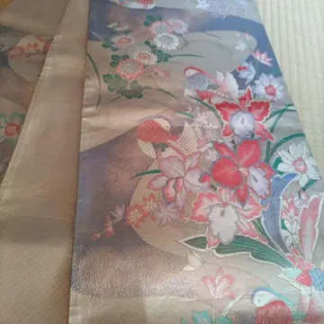 미츠코시 후쿠로 오비 꽃과 새 무늬