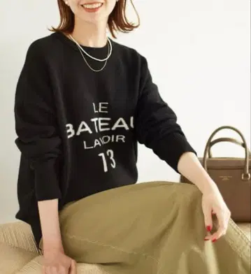 슬로브 이에나 LE BATEAU 로고 니트