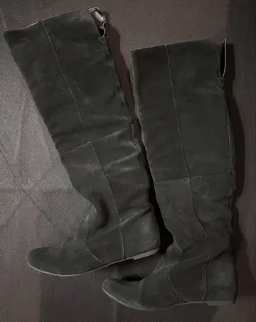 jujube 스웨이드 니하이 부츠 블랙 URBAN RESEARCH