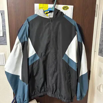 나일론 자켓 L 블랙/화이트/블루