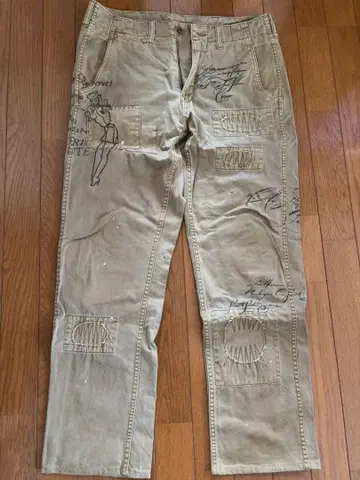 AVIREX 베이지 카고 팬츠 M